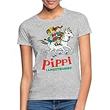 Spreadshirt Pippi Langstrumpf Ausritt Mit Annika Und Tommy Frauen T-Shirt, XL, G