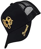 Bexxwell Trucker Cap schwarz/Gold mit 3D Logo-Stickerei (optimale Passform, Kappe, Black, Truckercap, Logo, Cap, Unisex)