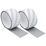 Amyant Fliegengitter Reparatur Klebeband, 2 Stück Selbstklebend Klebeband fenster reparatur für Fenster Tür Loch von Insektenschutz Magnet Fliegenvorhang Reparatur-Band Anti Moskito Insekten (Schwarz)