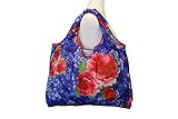 The Pioneer Woman wiederverwendbare Einkaufstasche – große Tasche für Lebensmittel, Bücher und mehr – offiziell lizenziertes Heritage-Blumenmuster – leicht zusammenklappbares Desig