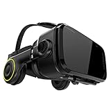 Hi-SHOCK Premium VR Brille - X4 - Gaming Brille für 3D Spaß - VR Headset mit integrierten Kopfhörern für 4,7 - 6,2 Android Smartphones - Ideal für Virtual Reality 360 V