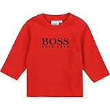 BOSS Langarm T-Shirt BABYAUSSTATTUNG NEON ROT 6MONATE