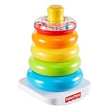Fisher-Price GKD51 - Farbring Pyramide, klassisches Stapelspielzeug mit Ringen für Babys und Kleinkinder Mehrfarbig