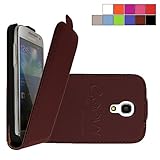 COOVY® Cover für Samsung Galaxy S4 Mini GT-i9190 GT-i9195 GT-i9192 Slim Flip Case Tasche Etui inklusive gratis Displayschutzfolie | Farbe b