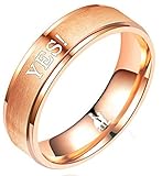 Epinki Verlobung Ringe, 6mm Ringe Partner Graviert YES !, als Geschenke für Frauen Mutter/Freundin, YES !-1pcs, Gr.54 (17.2)