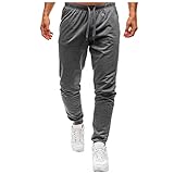 Beokeuioe Herren Jogginghosen Sweathose Sweatpants Sportswear Fitness Hosen Loungewear Herrenhose Laufhose Haremshose Sweathose Lange Regular Fit für Männer Teenager O