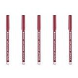 essence soft & precise LIP PENCIL, Lippenkonturenstift, weich & präzise, langanhaltend, Nr. 21 charming, rot, langanhaltend, farbintensiv, natürlich, vegan, ohne Parfüm, 5er Pack (5 x 0,78g)