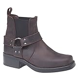 Gringos Herren Harley Harness Leder Stiefeletten (44 EU / 10 UK) (Braun)