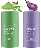 Grüner Tee Purifying Clay Stick Mask, Gesicht befeuchtet Ölkontrolle, Tiefenreinigungs-Schmierton-Maske, Tiefenreinigende Pore, Für Alle Hauttypen Männer F