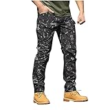 BGUK Herren Cargohose Outdoorhose Herren Camouflage Hose Combat Tactical Pants mit vielen Taschen Ranger Pants Arb