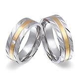 Juwelier Schönschmied - Unisex Partnerringe Freundschaftsringe Trauringe Monar Edelstahl Zirkonia 62-60 143HDac - Kostenlose Wunschgravur mit AMAZON KONFIGURATOR online gestalten!