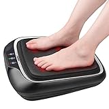 RENPHO Fußmassagegerät mit Wärme, Shiatsu Elektrisches Fußmassagegerät Einstellbare Massagegeschwindigkeit, Durchblutungs Stimulator Fussmassageg