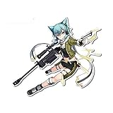 A/X 13cmx11.1cm für Asada Shino Schwertkunst Online Anime Windows Auto Aufkleber C