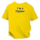 I'm a Fighter Fun Kinder T-Shirt Streetfighter UFC Shirt, Größe:158/164;Farbe:gelb