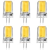 g4 led 230V Stiftsockellampe dimmbar Kaltweiß, 6er Pack, 2,5W Ersetzt 20W leuchtmittel,220lm,6500K,COB,LED Lampen,Stiftlamp