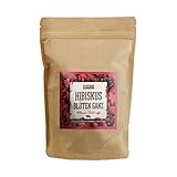 Valdemar Manufaktur essbare Premium HIBISKUS-Blüten, 1000g , 1kG (Rosella) - HANDVERPACKT In D