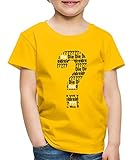 Spreadshirt Die DREI Fragezeichen Kids Logo Schwarz Weiß Kinder Premium T-Shirt, 98-104, Sonnengelb