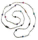 Funky Love Beads Halskette im Retro-Stil, Hippie-Look, Surfer-Look, 60er / 70er J