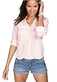 Kangaroos Damen Bluse Streifen (weiß rosa, 42)