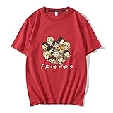 JFLY Attack On Titan T-Shirt Anime Friends Print Sommer Tops Herren Kurzarm Shirt Cartoon Streetwear T-Shirt Kleidung