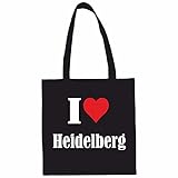 Reifen-Markt Tasche I Love Heidelberg Größe 38x42 Farbe Schwarz Druck W
