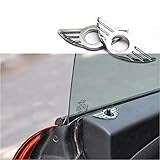 AniFM 1 stücke Metall Auto-Styling Tür Pin Lock Flügel Emblem Abzeichen Auto Aufkleber Dekorative Für BMW Mini Cooper R56 R50 R53 F56 F55 R60 R57