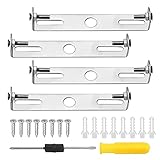 Deckenleuchte Halterung,4 Stück Deckenleuchte Halterung 105mm Decke Pendelleuchte Halterung mit Schrauben Zubehör und 1 Schraubendreher für Home Office Deckenbeleuchtung Aufhängung