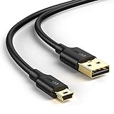 UGREEN Mini USB Kabel USB 2.0 Datenkabel Mini USB Ladekabel USB A auf Mini USB B kompatibel mit Hero 4, 3+, 3, PS3 Controller, Externe Festplatte usw. (1m)