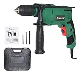 BOLTHO Bohrhammer, 900 W, SDS-Plus, 3 Modi in 1, 2,8 J Schlagenergie, variable Geschwindigkeit, 360 ° drehbarer Griff, Tiefenmesser, 3 Stück B