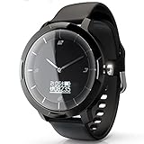 ZWG Smartwatch Wasserdicht 5ATM Bluetooth Herzfrequenz Blutdruck Schlafüberwachung Nachricht Erinnerung Sport Herren Damen Smart Watch (A)