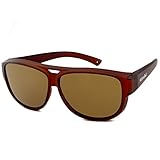 ActiveSol Design ÜBERZIEH-SONNENBRILLE | Flieger Brille | Sonnen-Überbrille UV400 Schutz | polarisiert | 24 Gramm (Brown)
