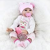 Scnbom 22inch 55cm Reborn Babys mädchen lebensechte babypuppen silikon Puppe wie echtes Toddler realistische doll Junge günstig