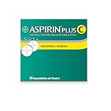 Aspirin Plus C Brausetabletten, bei Kopfschmerzen und erkältungsbedingten Schmerzen wie Hals- und Gliederschmerzen und Fieber, 40 Stück