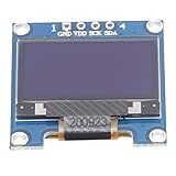 Voluxe OLED-Anzeigemodul, 0,96 Zoll OLED-Anzeigemodul Weiß IIC-Kommunikation Kleine Elektronische Komp