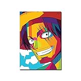 Anime Cartoon Manga Film One Piece Strohhut Piraten Farbblöcke Trafalgar Law Leinwand Malerei Wandkunst Poster Junge Fans Schlafzimmer Wohnkultur Wandb