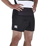 Canterbury Herren Professionel Synthetisch Rugbyshorts, Schwarz, L