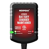 NEXPEAK NC075 Batterieladegerät 750mAh 12V Erhaltungsladegerät Batterieladegerät für KFZ Auto Motorrard Quad ATV B