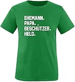 AngryShirts Ehemann.Papa.Beschützer.Held T-Shirt H