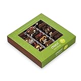 Vegane Weltreise von chocri - 24 kleine Schoko-Tafeln aus milchfreier/laktosefreier Zartbitterschokolade und „Vegolade“ – handbestreut mit veganen Zutaten aus aller Welt – Fairtrade-Kakao - das perfekte vegane Geschenk für Frauen, zum Geburtstag oder zum selber naschen - ohne tierischen Produkten - CO²