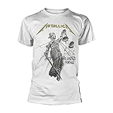 Metallica Justice Männer T-Shirt weiß L 100% Baumwolle Band-Merch, B