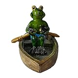 Gartendeko Frosch Gartenfigur, Frosch Teichdeko Künstliche Schwimmende Frosch Teichfigur Im Garten Teich, Gartenstatue Tier Figur Für Teich Aquarium Fishpod Dek