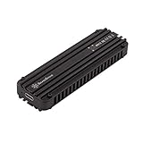 SilverStone Technology SST-MS12-20Gbps SuperSpeed + USB 3.2 Typ C zu NVMe M.2 SSD Gehäuse, schw