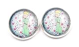 Stechschmuck Ohrstecker Handmade Ohrclips Ohrklemmen Der kleine Prinz Silber Farben Damen Kinder Kitsch Kawaii 1 Paar Größe Wählbar (Ohrclips 12mm)