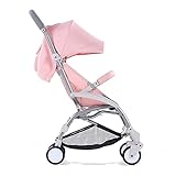 LICHUAN Kinderwagen für Kinder, leicht, tragbar, kann zusammengeklappt werden, um sich hinzusetzen, Jogger-Buggy für Outdoor-Trolley mit Sonnenblende (Farbe: D)