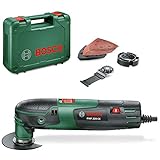 Bosch Home and Garden Multifunktionswerkzeug PMF 220 CE (220 Watt, für Starlock Zubehör, im Koffer), Schwarz/Grü