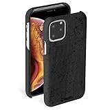 Krusell Hülle geeignet für Apple iPhone 11 Pro 5.8' Kork - Birka - Schwarz Handyhülle Case Cover Ultra-dünn, leicht und aus umweltfreundlichem Kork