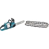 Makita DUC353Z Akku-Kettensäge 2x 18V (ohne Akku + Ladegerät) & 958291652 Saegekette 35cm 1,1mm 3/8' K18, Black