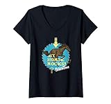 Damen Bibi & Tina - My Horse rocks T-Shirt mit V