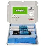 Genuine Colors Lackstift LIME GREEN 777 Kompatibel/Ersatz für Kawasaki Grün [Beinhaltet ein Farbglättungswerkzeug]