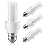 Elrigs E27 LED Lampe Stabform, 7W LED Birne entspricht 60W Glühbirne, Warmweiß (3000K) Maiskolben Leuchtmittel ersetzt 12W Energiesparlampe, Flimmerfreie Beleuchtung, 4er Pack